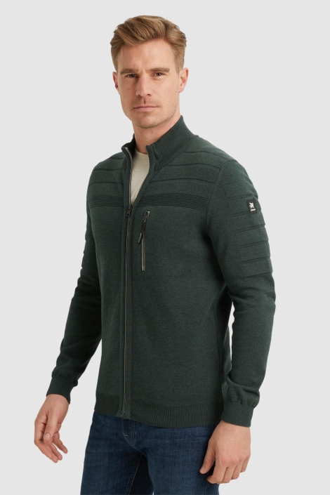 Vanguard zip jacket cotton bonded mouline